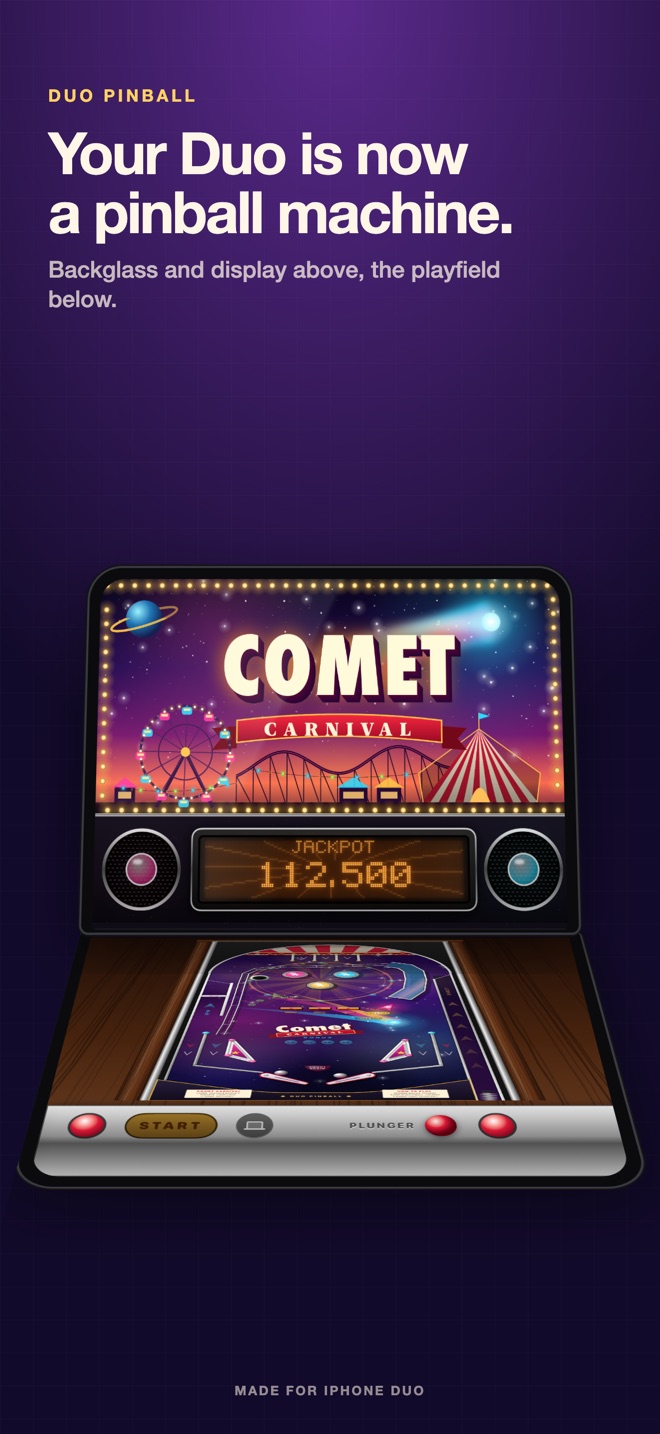 Duo Pinball: Comet Carnival screenshot 1